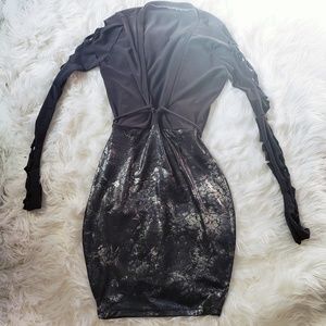 Sexy Tin Man Halloween costume club dress XS